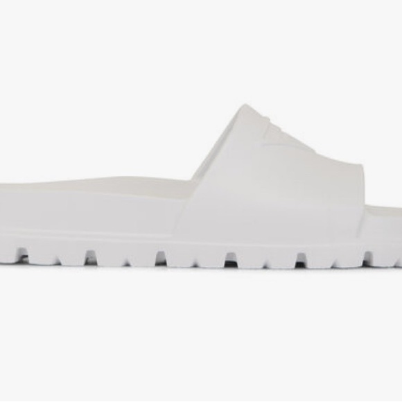 Authentic PRADA Bianco Rubber Pool Slide - Picture 3 of 9